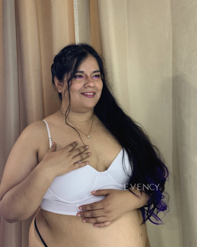 E34 - Bustier PlusSize Crema - Talle 105 - 