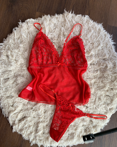 E103 - Pijama Artenia Rojo - T95