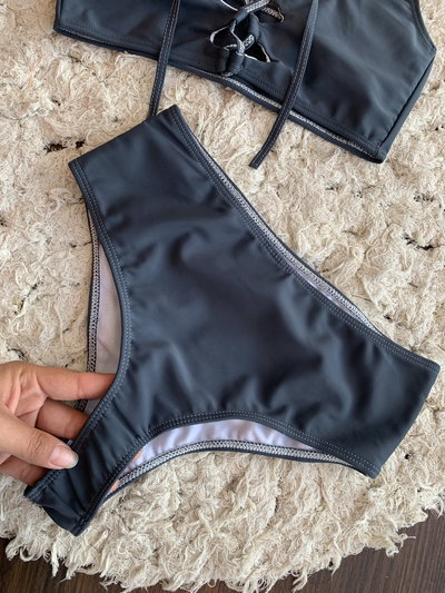 E76 - Bikini Aghatta Gris Oscuro - T90