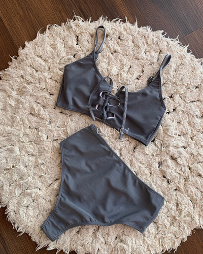 E76 - Bikini Aghatta Gris - T85 - 90