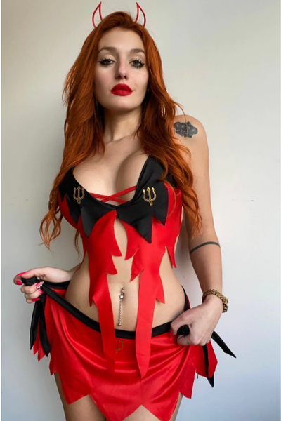 E119 - Fantasía Disfraz Diablita