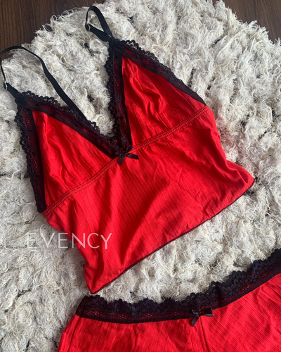 E107 - Pijama Morly Rojo T95