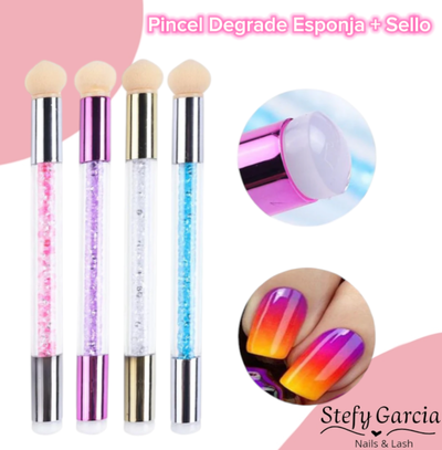 Pincel Degrade + Sello