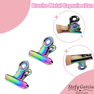 Broche Metal Capsula x2un