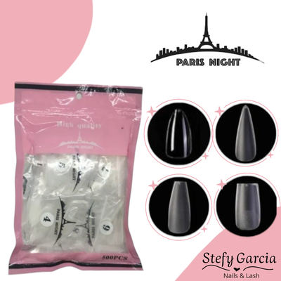 Tips Soft Gel Bolsa Rosa x500un