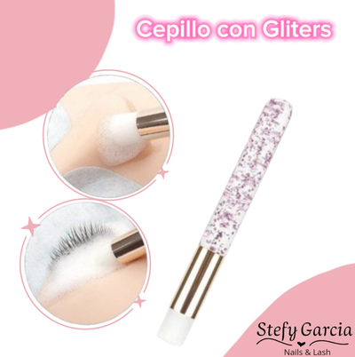 Brocha con Gliters 