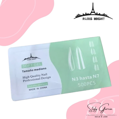 Tips Soft Gel Caja Verde x500un Paris Night