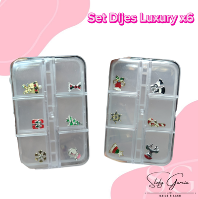 Set Dijes Luxury x6un Navidad