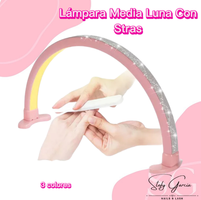 Lámpara Media Luna con Stras