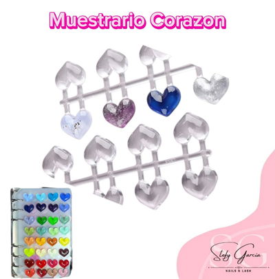 Muestrario Corazon x 100un 