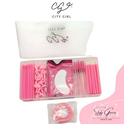 Caja Organizador para Pestañas Pink City Girl