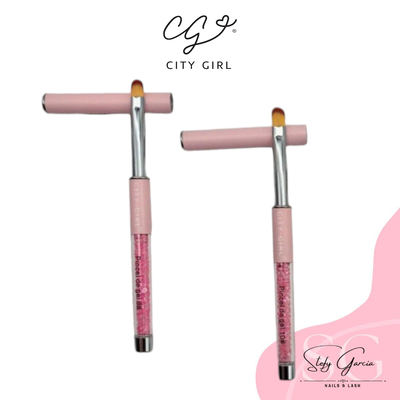 Pincel de Gel Con Tapa Pink City Girl