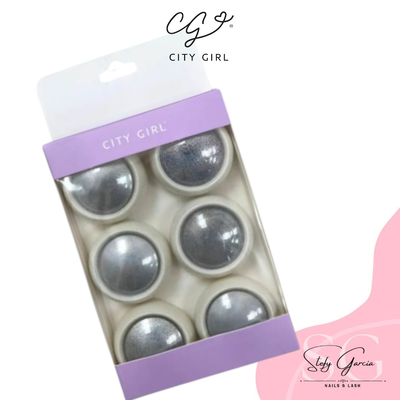 Polvo Efevto Mirror Silver City Girl x6un