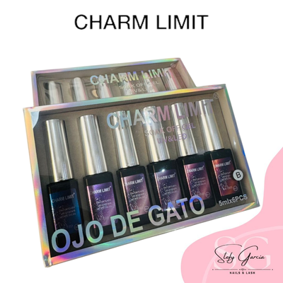 Colección Cat Eye Charm Limit Fuego x6un 