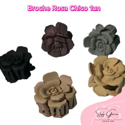 Broche Rosa Chico x1un