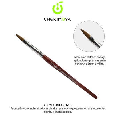 Pincel de Acrilico COLDROSE #8 Cherimoya 