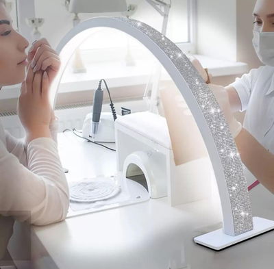 Lampara Media Luna Rosa