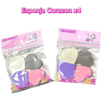 Esponja Corazon x4