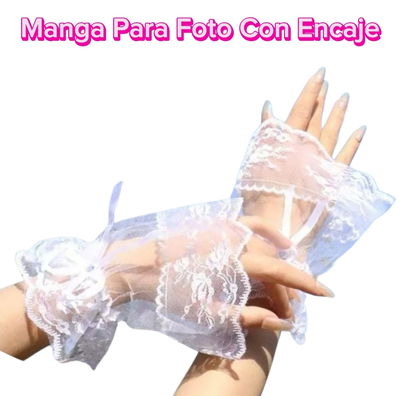 Manga para Foto Con Encaje