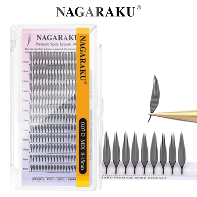 Pestañas Nagaraku Spire Anime 0.07D Mix