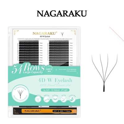 Pestañas Nagaraku Tecnologicas 4D 0.07D Mix (7-15mm) 54ROWS