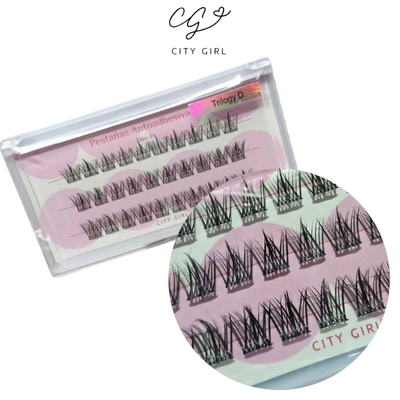 Pestañas Autodhesivas Trilogy D City Girl