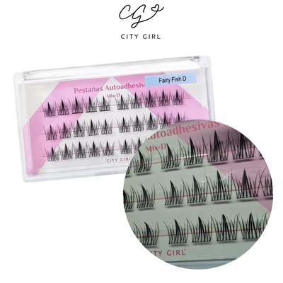 Pestañas Autodhesiva Fairy Físh D City Girl