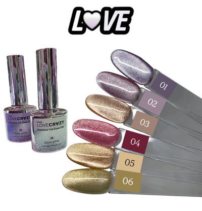 Semi Cat Eye Silver White de Love Crazy 