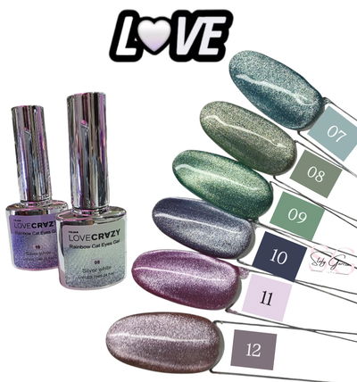 Semi Cat Eye Silver White de Love Crazy