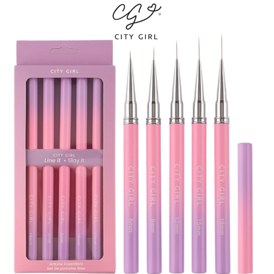 Liner Degrade Violeta Con Tapa City Girl