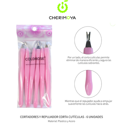 Repujador Corta Cutículas Cherimoya 6uni