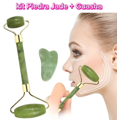 Kit Piedra Jade + Gua Sha