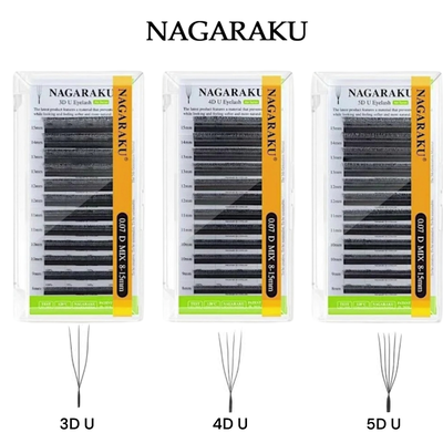Pestañas Nagaraku U 0.07D Mix (8-15mm)
