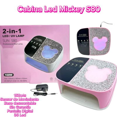 Cabina Led Mickey con Stras 168wts