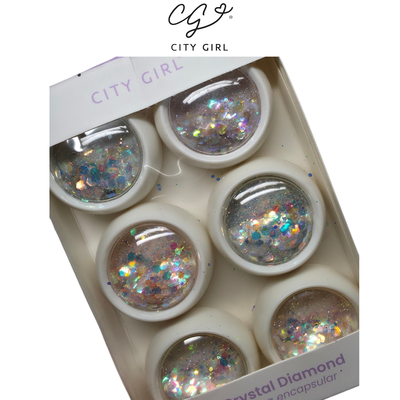 Gliter para Encapsular Crystal Diamond City Girl