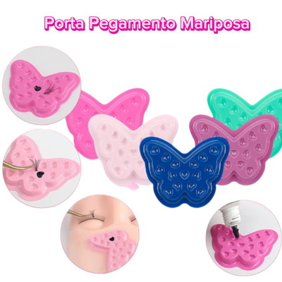 Porta Pegamento Mariposa x10un