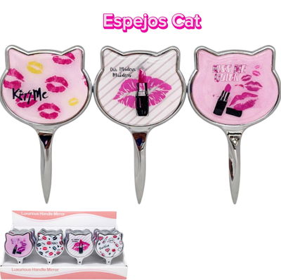 Espejos Cat Love Pinky c.u