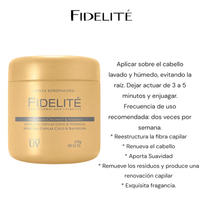 Mascara Capilar Coco & Vainilla Fidelite 270g