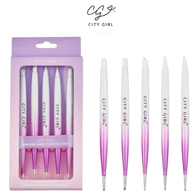 Pincel Duo Silicona + Dotting City Girl
