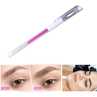 Lapicera en Gel Rosa Dermografico para Cejas