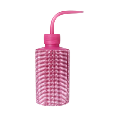 Botella Pico Curvo con Strass Pestañas