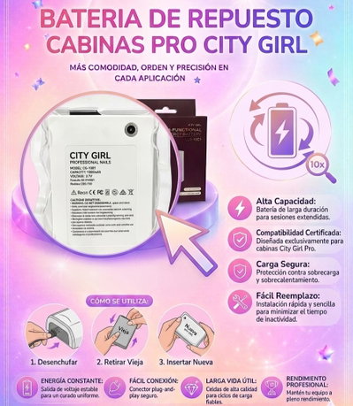 Bateria de Repuesto Cabinas Pro City Girl