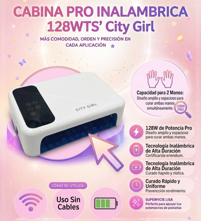 Cabina Pro Inalambrica 128wts de City Girl 