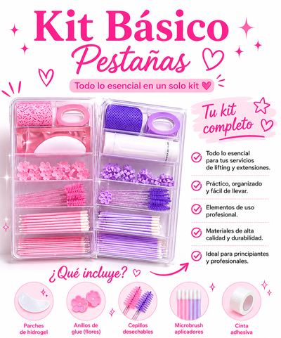 Kit Básico Para Pestañas 