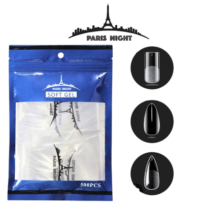 Tips Soft Gel Bolsa Azul x500un Paris Night