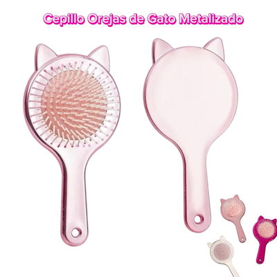 Cepillo Orejas De Gato Metalizado