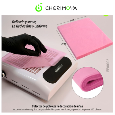 Filtro Algodón Descartable para Extractor Rosa