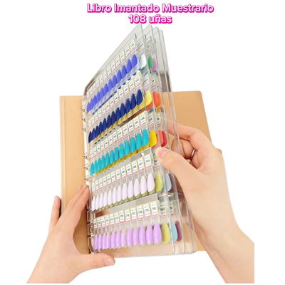 Libro Muestrario Imantado 108uñas