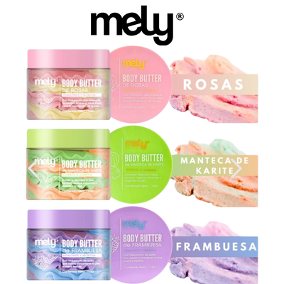 Body Butter Mely Manteca Corporal Hidratante con Aroma 110g