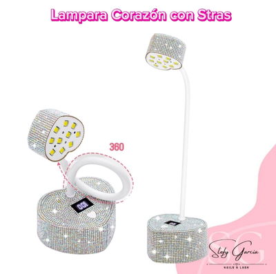 Lampara Corazon Stras